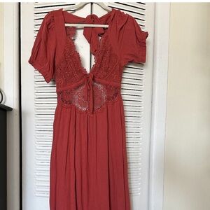 Free people all you need is lace midi dress